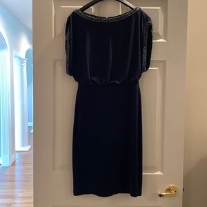 EUC blue beaded dress